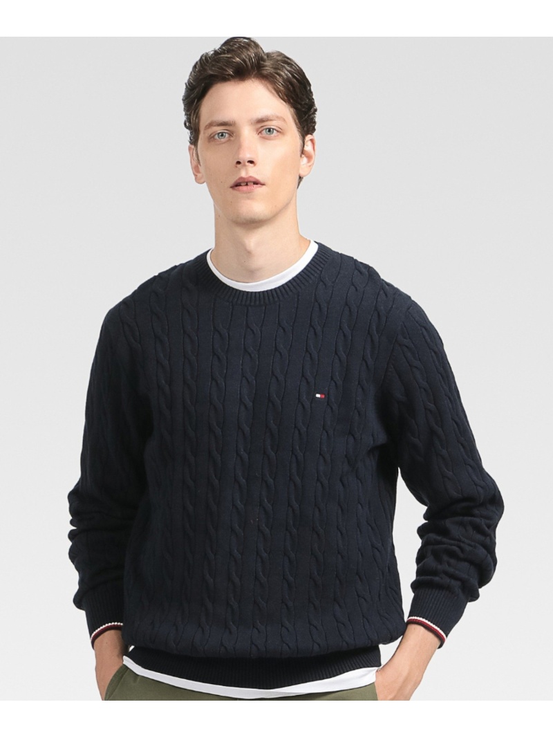 セール商品 トミー トミーヒルフィガー セーター ニット ネイビー XL 