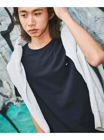 【SALE／30%OFF】【オンライン限定】トミーヒルフィガー ワンポイントロゴクルーネックオーバーサイズTシャツ TOMMY HILFIGER トミーヒルフィガー トップス カットソー・Tシャツ グレー ホワイト ネイビー ブラック【RBA_E】[Rakuten Fashion]