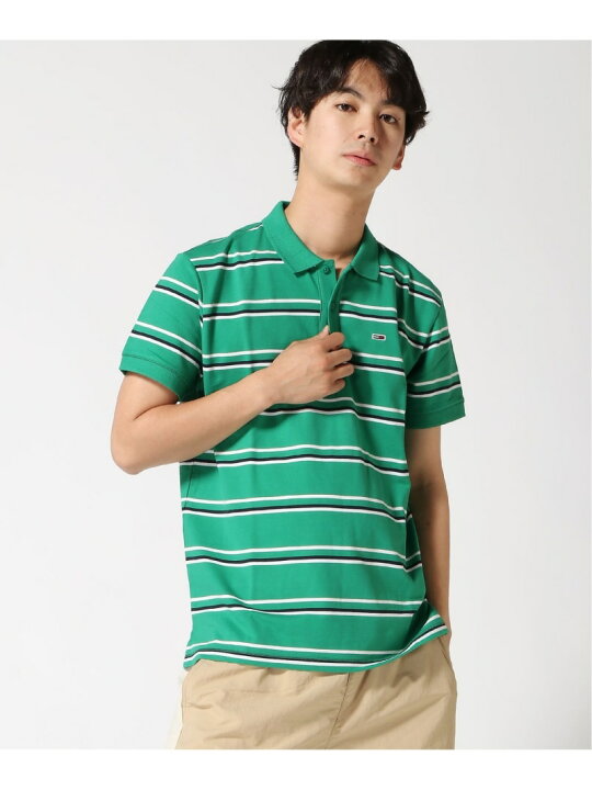 楽天市場】【SALE／50%OFF】ボーダーレギュラーポロシャツ TOMMY JEANS 