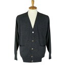 秋冬 FADS(ファッズ) カシミヤ100% カーディガン 濃グレー 【M】【L】【LL】