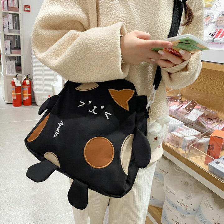 楽天市場】猫顔バッグ 猫柄 ねこ ショルダーバッグ バッグ 猫 ペット  
