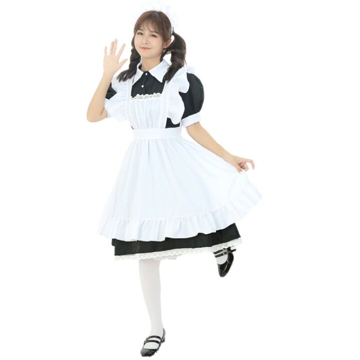 楽天市場 M Xl ハロウィン コスプレ メイド服 可愛い 仮装 ショート丈 メイド服 半袖 レース セクシー コスチューム エプロン かわいい コスプレ衣装 ゴスロリ 通販 女の子 女性 ワンピース レディース ドレス 制服コスプレ こすぷれ 定番 エロい服 ウェイトレス Tomoshop