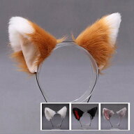きつね耳 猫耳カチューシャ コスプレ ヘッドアクセサリー ゴスロリ ネコ耳 ねこ 猫みみ ヘアアクセサリー…