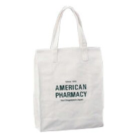 アメリカンファーマシー　オリジナルバッグ　タテ型 縦約32cm×横27.5cm×マチ約8cm　持ち手約16cm
