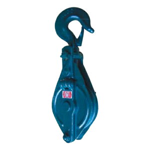 スナッチブロック フック アルプス スナッチ滑車 バネ金具付フック型1車 100×1 KO-SH1001