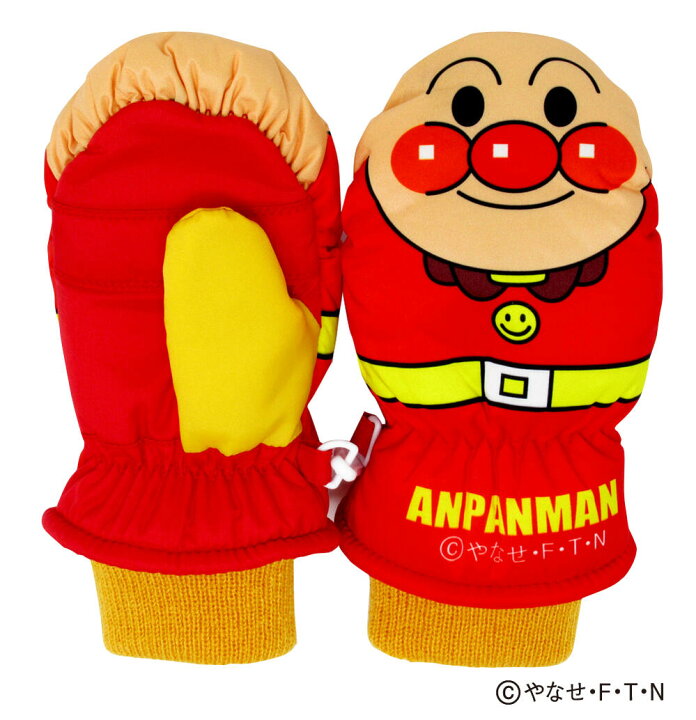 楽天市場 正規品 アンパンマン キャラクター ナイロン手袋 手ぶくろ 手袋 スキー手袋 防寒 暖かい あったか 温かい 冬用 3歳頃 子供 子ども キッズ 女の子 男の子 なりきり 防風 可愛い かわいい おすすめ キッズ手袋 トモクニ