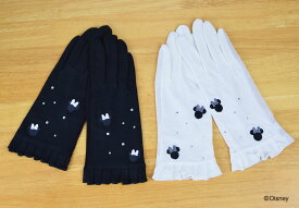 【送料無料】 ミニーマウス UV手袋 日除け 紫外線 刺繍 かわいい スマホ対応 キャラクター おすすめ 対策 UVカット 紫外線対策 ミニー UVカット手袋 可愛い レディース