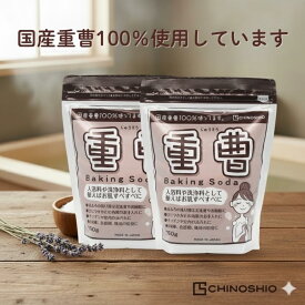 地の塩社 重曹 750g 2個セット 国産 100％ 重曹 ボディケア お風呂 掃除 用途多彩 無香料 無着色 エコ パッケージ使用