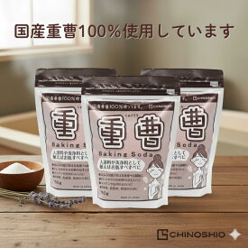 地の塩社 重曹 750g 3個セット 国産 100％ 重曹 ボディケア お風呂 掃除 用途多彩 無香料 無着色 エコ パッケージ使用