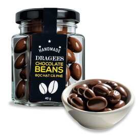 ドラジェ チョコレートビーンズ コーヒーチョコレート 40g コーヒー豆 チョコ コーヒー コーヒーチョコ ベトナム お菓子 お土産 コーヒービーンズチョコ コーヒービーンズチョコレート 海外お菓子 チョコレート チョコ菓子 チョコレート菓子 アラビカ 栄養 健康志向