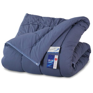 【アレル物質対策 日本製】 夏 冬 掛け布団 シングル オールシーズン 日本アトピー協会推薦品 家庭で 洗える 敏感肌 吸水 速乾 帝人 ポリエステル綿 2枚合わせ 保温 冬用 夏用 羽毛布団 代わ