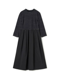 【SALE／50%OFF】ロングスラブツイード マテリアルコンビワンピース Ballsey トゥモローランド ワンピース・ドレス ワンピース【RBA_E】【送料無料】[Rakuten Fashion]