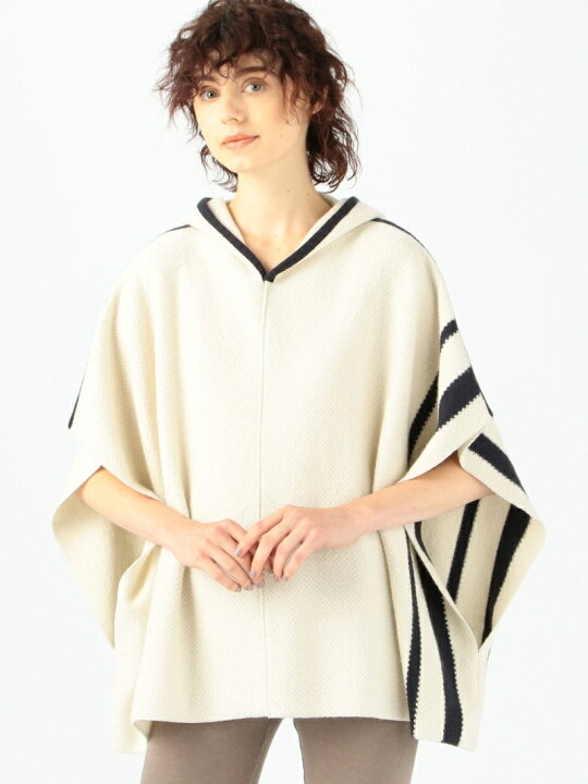 楽天市場】【SALE／30%OFF】インレーニット フーデッドポンチョ 