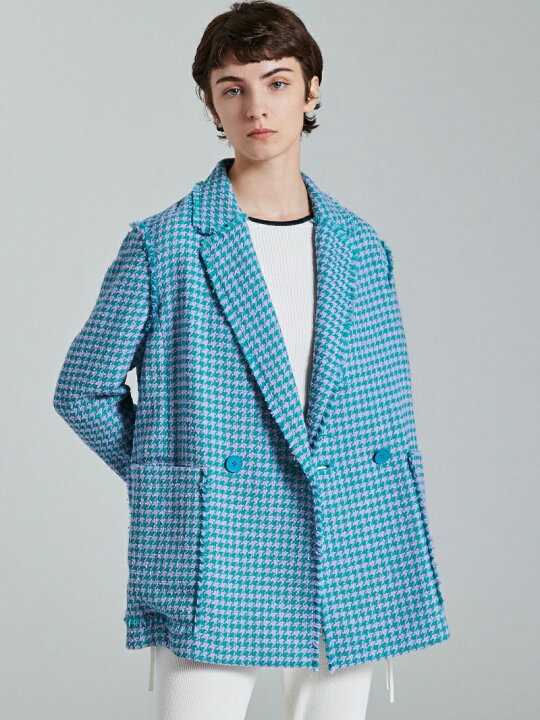 楽天市場】【SALE／40%OFF】ループハウンドトゥース ダブルブレスト 