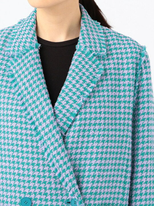 楽天市場】【SALE／40%OFF】ループハウンドトゥース ダブルブレスト 