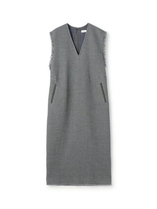 楽天市場】【SALE／40%OFF】ワッフルツイード Vネックワンピース 