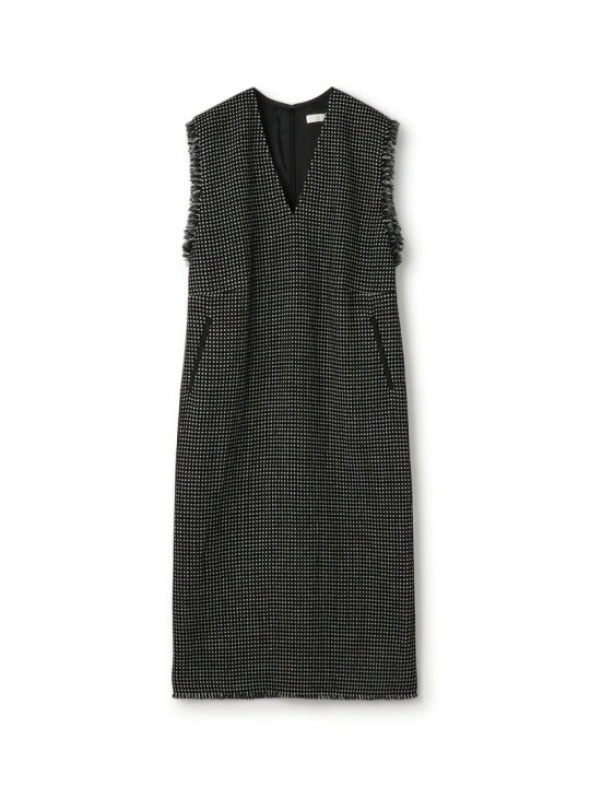 楽天市場】【SALE／40%OFF】ワッフルツイード Vネックワンピース 