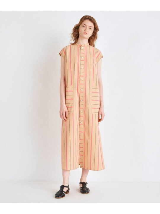 楽天市場】【SALE／50%OFF】コットンシルクストライプ バンドカラー 