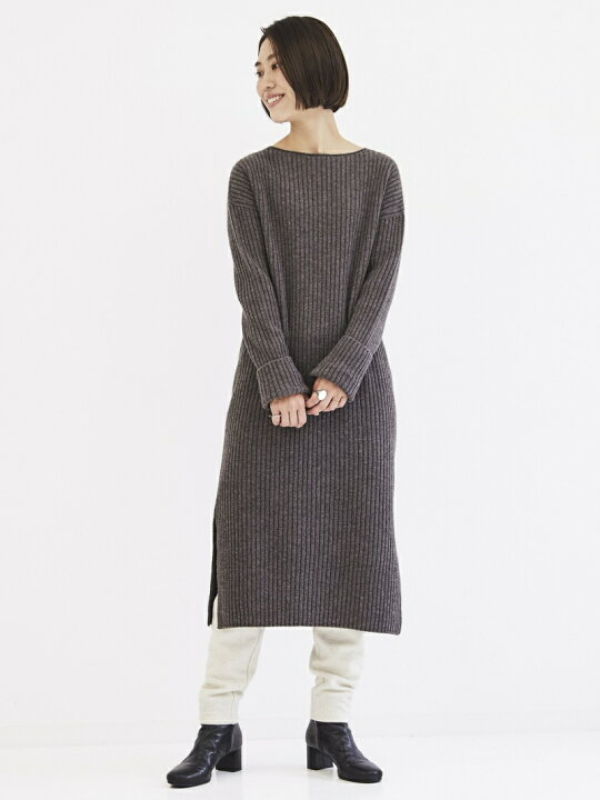 楽天市場】【SALE／30%OFF】ウールカシミヤリブ ボートネック  