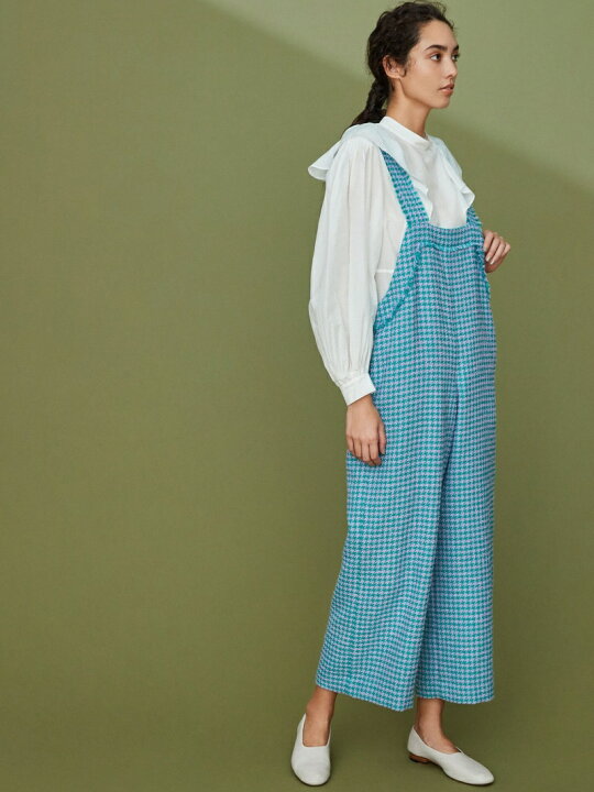 楽天市場】【SALE／40%OFF】ループハウンドトゥース サロペット 