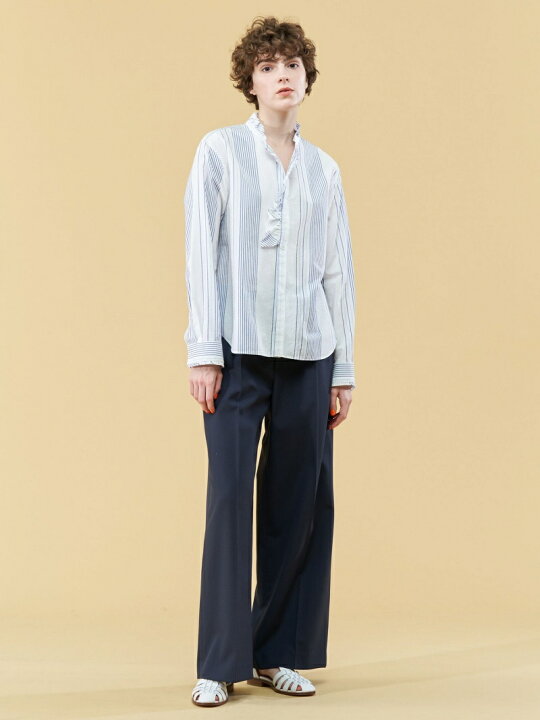 楽天市場】【SALE／30%OFF】コットンサッカー フリルシャツ GALERIE 