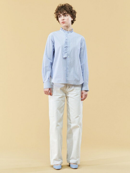楽天市場】【SALE／30%OFF】コットンサッカー フリルシャツ GALERIE 