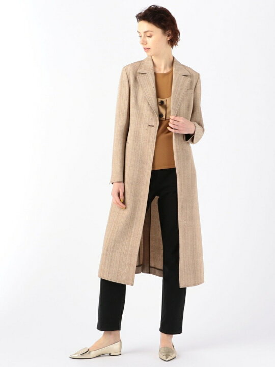 楽天市場】【SALE／50%OFF】レーヨンシルクメランジ ロングコート DES 