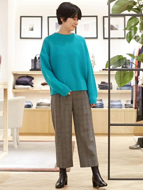 楽天市場】【SALE／40%OFF】ウールナイロン フロントタッククロップド  