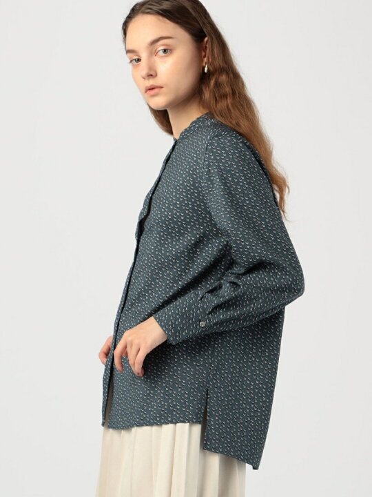 楽天市場】【SALE／40%OFF】クレセントムーンプリント バンドカラー 
