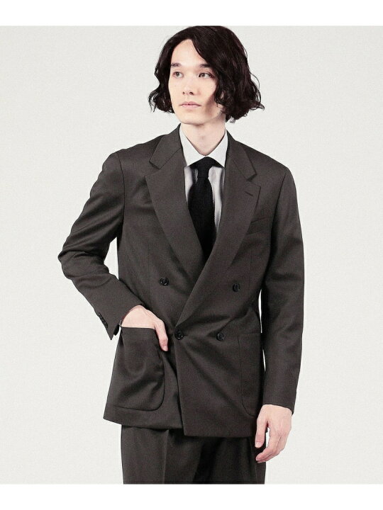 楽天市場】【SALE／60%OFF】ストレッチウール 4Bダブルブレステッド 