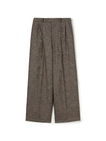 【SALE／40%OFF】ネップツイード タックテーパードパンツ MACPHEE トゥモローランド パンツ スラックス・ドレスパンツ グリーン ベージュ【RBA_E】【送料無料】[Rakuten Fashion]