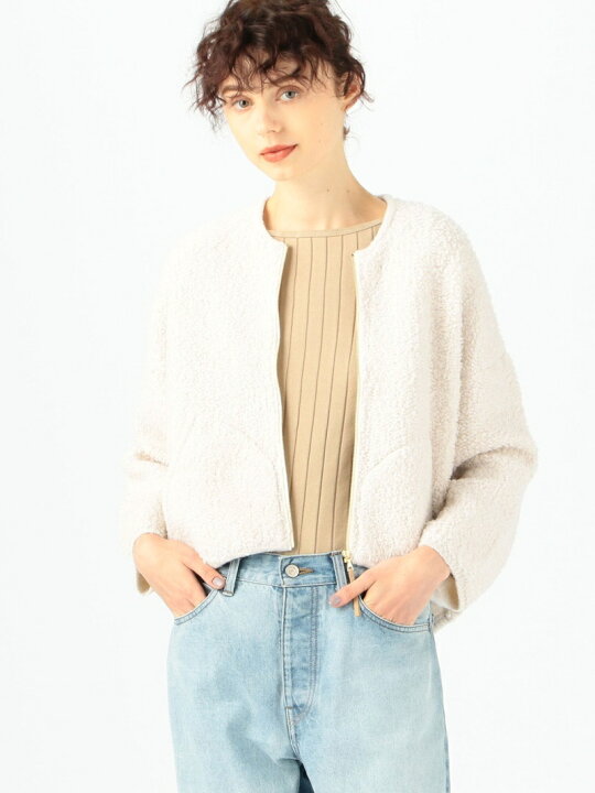 楽天市場】【SALE／30%OFF】ウールナイロンボア ジップアップブルゾン 