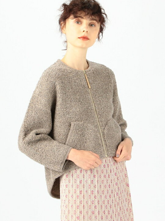 楽天市場】【SALE／30%OFF】ウールナイロンボア ジップアップブルゾン 