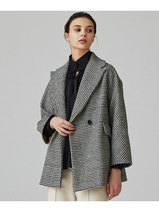 楽天市場】【SALE／30%OFF】ウールカシミヤハウンドトゥース ビッグ 