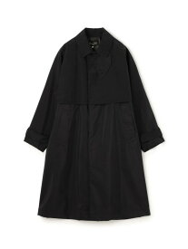 【SALE／50%OFF】HAVERSACK Silkcoating バルカラーコート TOMORROWLAND GOODS トゥモローランド ジャケット・アウター ステンカラーコート ブラック【RBA_E】【送料無料】[Rakuten Fashion]