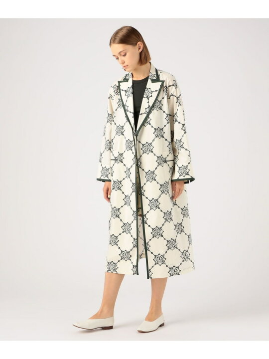楽天市場】【SALE／50%OFF】シャンブルプリント ガウンコート 