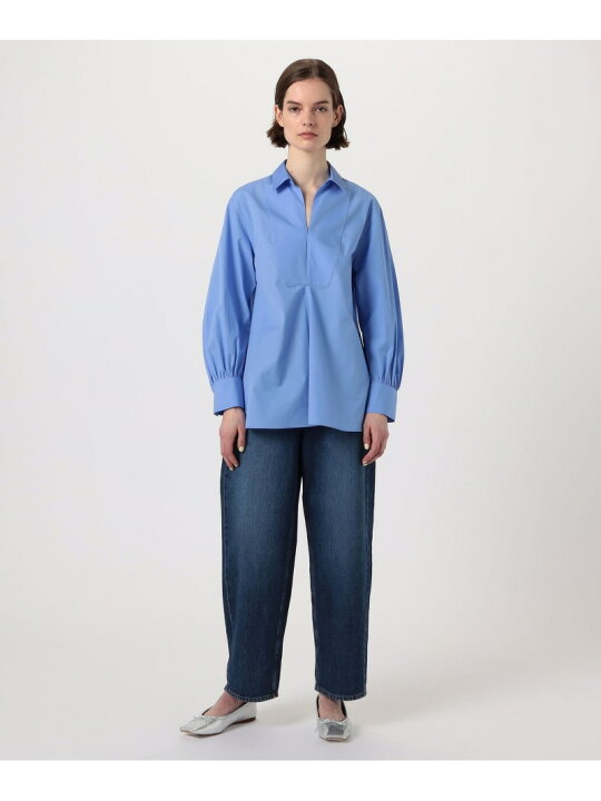 楽天市場】【SALE／30%OFF】コットンブロード スキッパーシャツ 