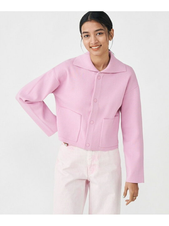 楽天市場】【SALE／40%OFF】ソリッドニット ショートブルゾン MACPHEE 