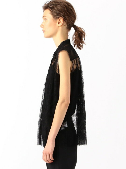 楽天市場】【SALE／30%OFF】チュールレース ノースリーブブラウス 