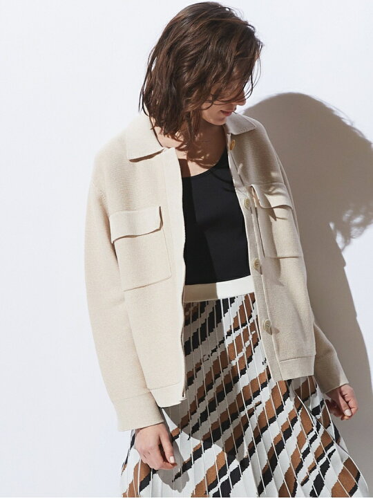 楽天市場】【SALE／40%OFF】コットンニット ポケッタブルブルゾン DES 