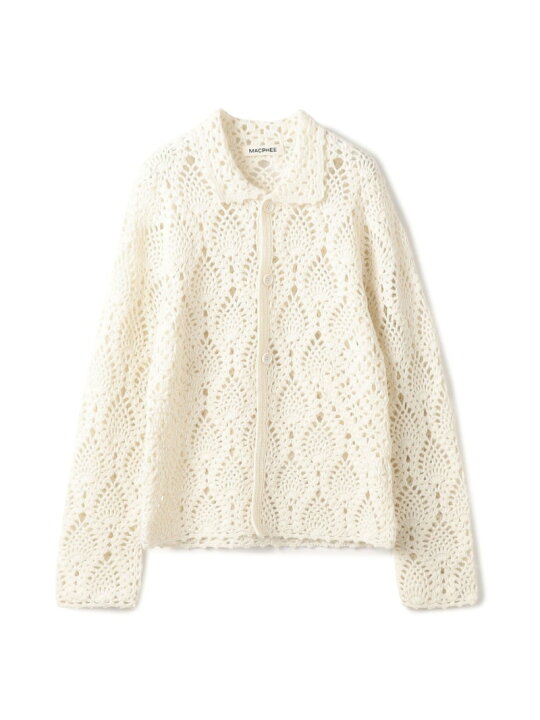 SALE】 MACPHEE クロッシェ編みトップス