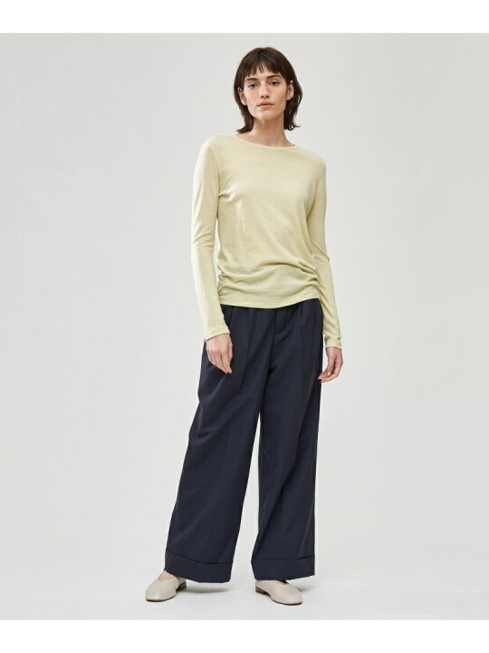 楽天市場】【SALE／30%OFF】ウールタイプライター タックワイドパンツ 