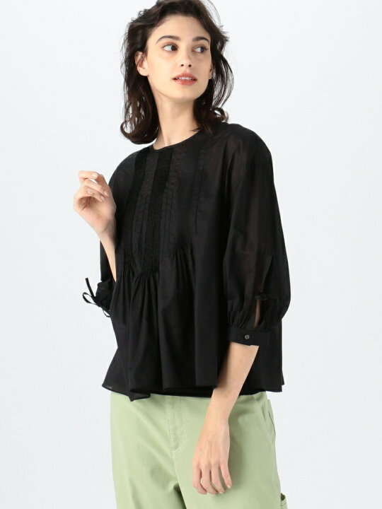 楽天市場】【SALE／30%OFF】コットンローン ピンタックブラウス 