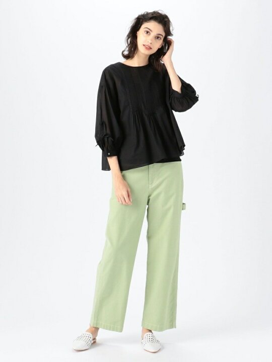 楽天市場】【SALE／30%OFF】コットンローン ピンタックブラウス 