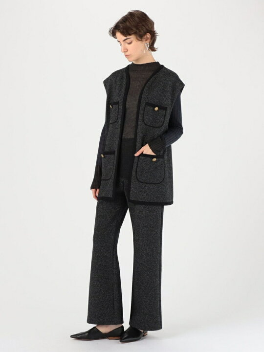 楽天市場】【SALE／40%OFF】ヘリンボーンバック フロントオープンジレ 