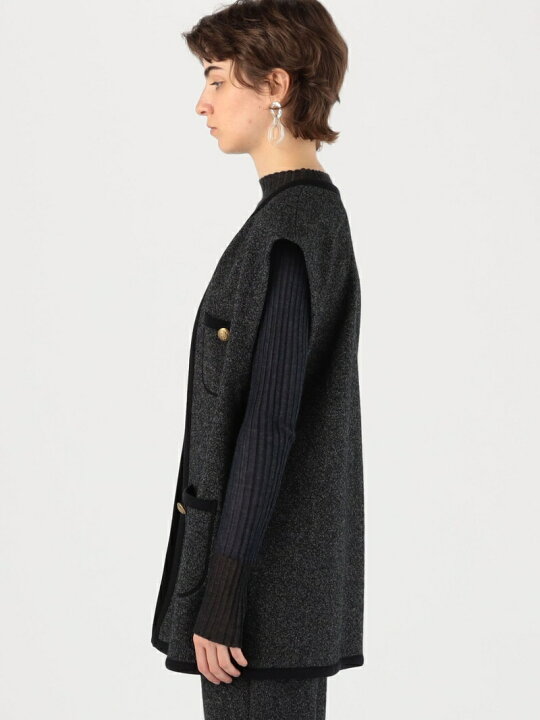 楽天市場】【SALE／40%OFF】ヘリンボーンバック フロントオープンジレ 