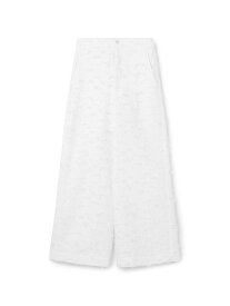 【SALE／40%OFF】フラワーカットジャカード セミワイドパンツ MACPHEE トゥモローランド パンツ その他のパンツ ホワイト【RBA_E】【送料無料】[Rakuten Fashion]