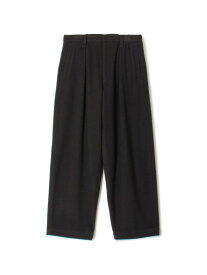 【SALE／30%OFF】ウールナイロンビーバー 1プリーツカーブパンツ TOMORROWLAND MEN トゥモローランド パンツ その他のパンツ ネイビー グレー【RBA_E】【送料無料】[Rakuten Fashion]