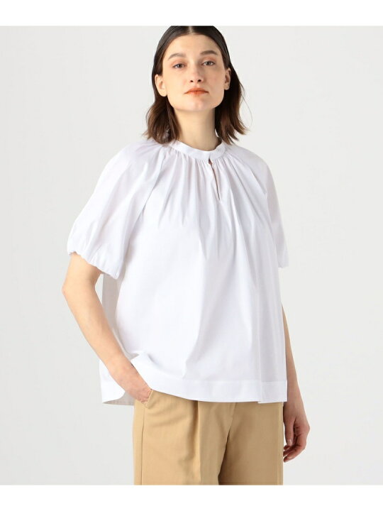 楽天市場】【SALE／30%OFF】ストレッチブロード パフスリーブブラウス 