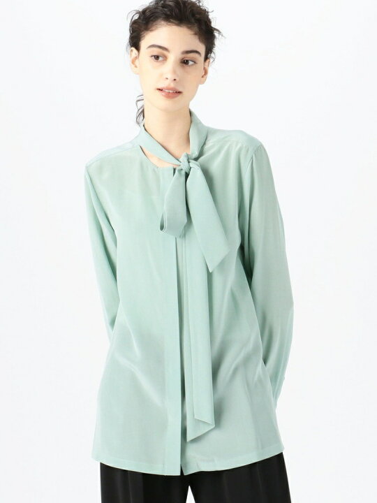 楽天市場】【SALE／50%OFF】シルクデシン ボウタイブラウス DES PRES 